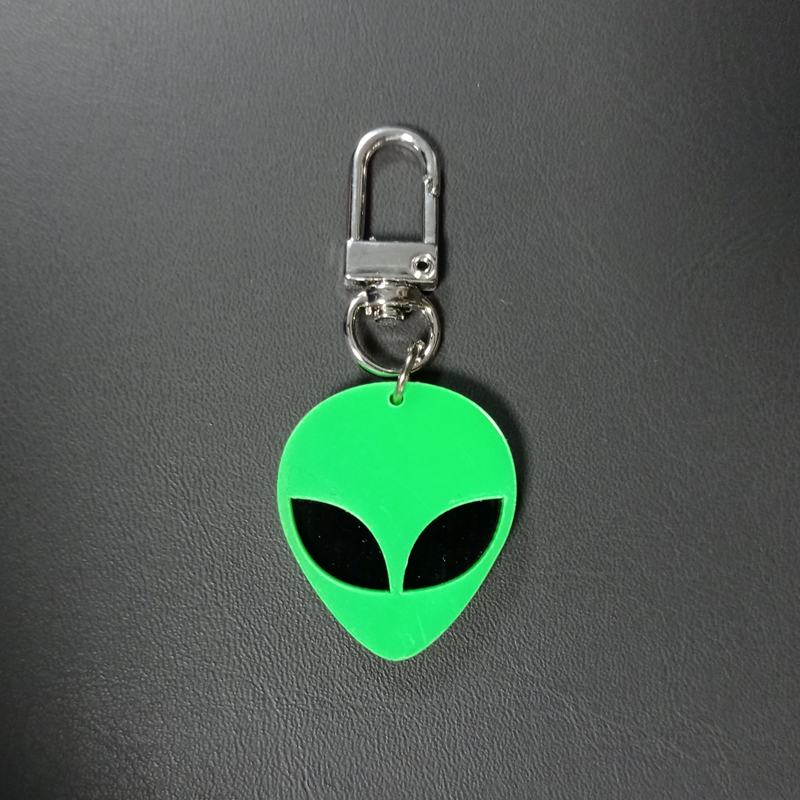 Komisch Außerirdischer Ufo Aryl Taschenanhänger Schlüsselbund 1 Stück display picture 3