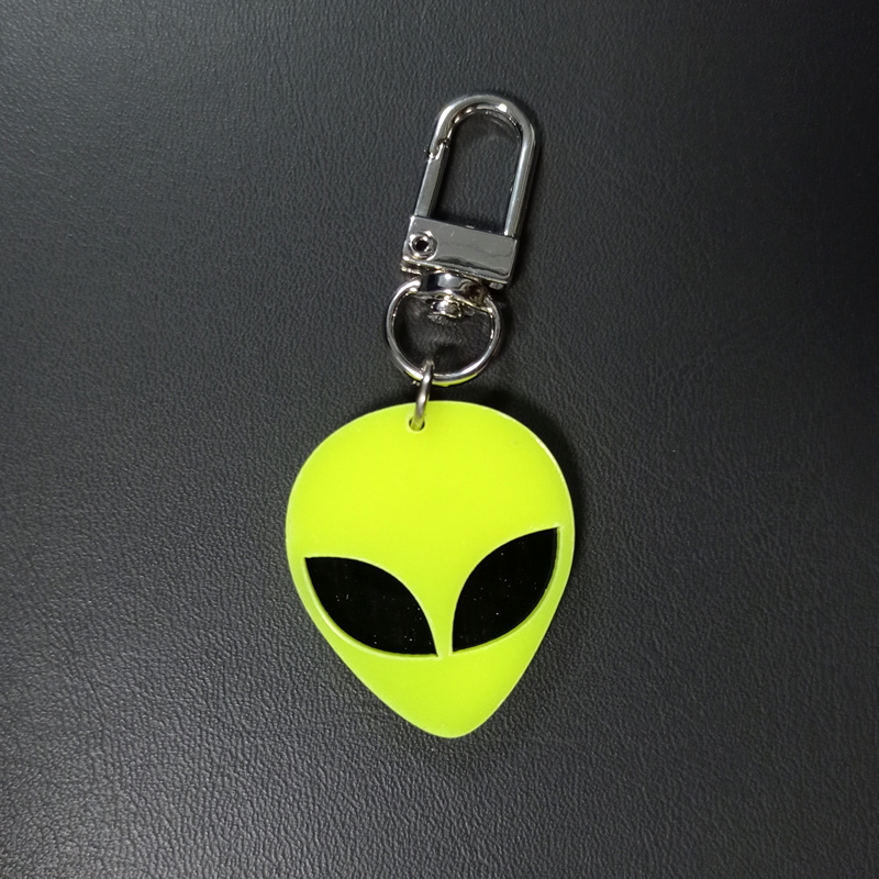Komisch Außerirdischer Ufo Aryl Taschenanhänger Schlüsselbund 1 Stück display picture 5