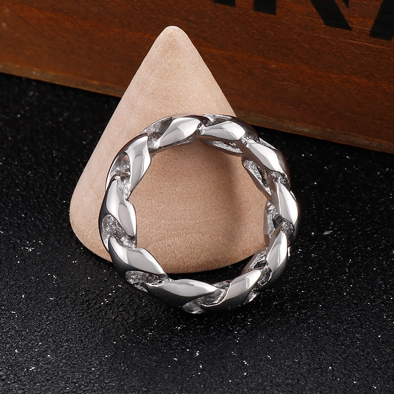 Fashion Solid Color Stainless Steel Rings 1 Piece display picture 9