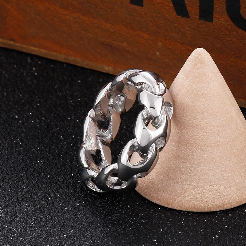 Fashion Solid Color Stainless Steel Rings 1 Piece display picture 6