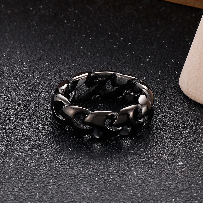 Fashion Solid Color Stainless Steel Rings 1 Piece display picture 17