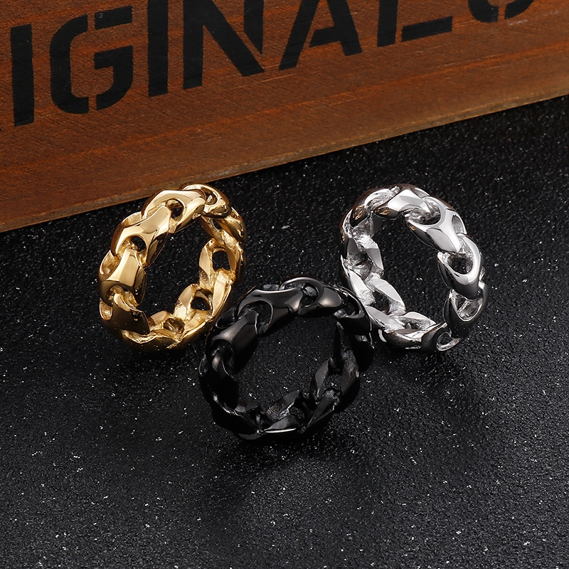Fashion Solid Color Stainless Steel Rings 1 Piece display picture 18