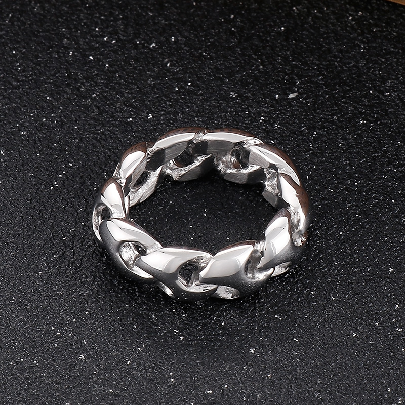 Fashion Solid Color Stainless Steel Rings 1 Piece display picture 11