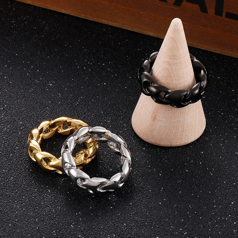 Fashion Solid Color Stainless Steel Rings 1 Piece display picture 16