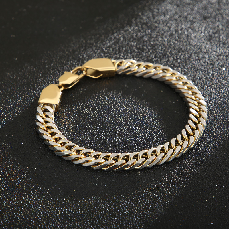 Fashion Solid Color Titanium Steel Plating Men's Bracelets Necklace display picture 13