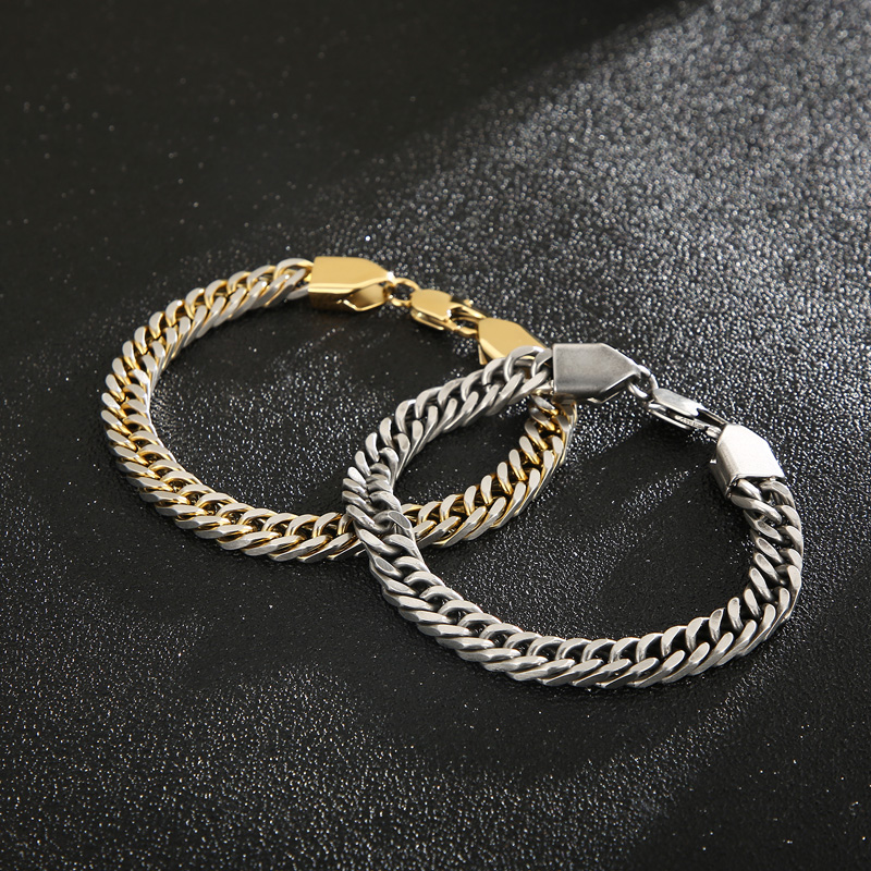 Fashion Solid Color Titanium Steel Plating Men's Bracelets Necklace display picture 11