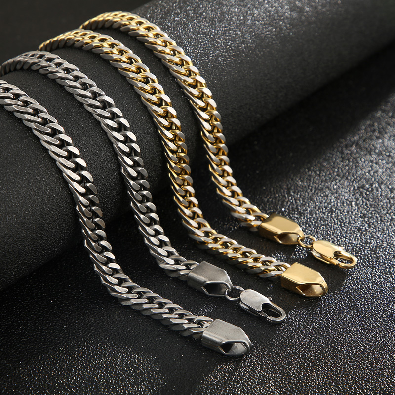 Fashion Solid Color Titanium Steel Plating Men's Bracelets Necklace display picture 9