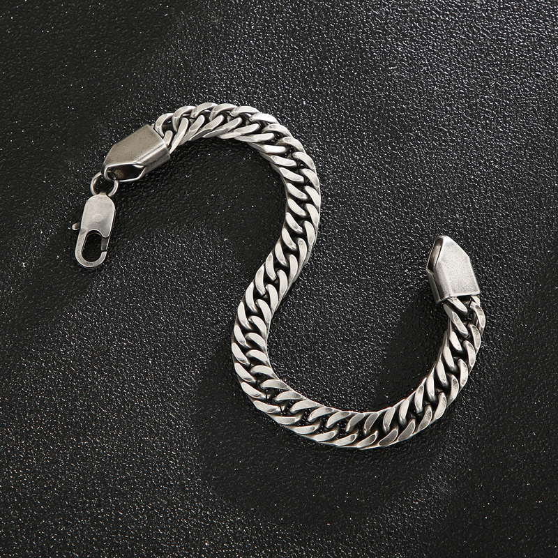 Fashion Solid Color Titanium Steel Plating Men's Bracelets Necklace display picture 17