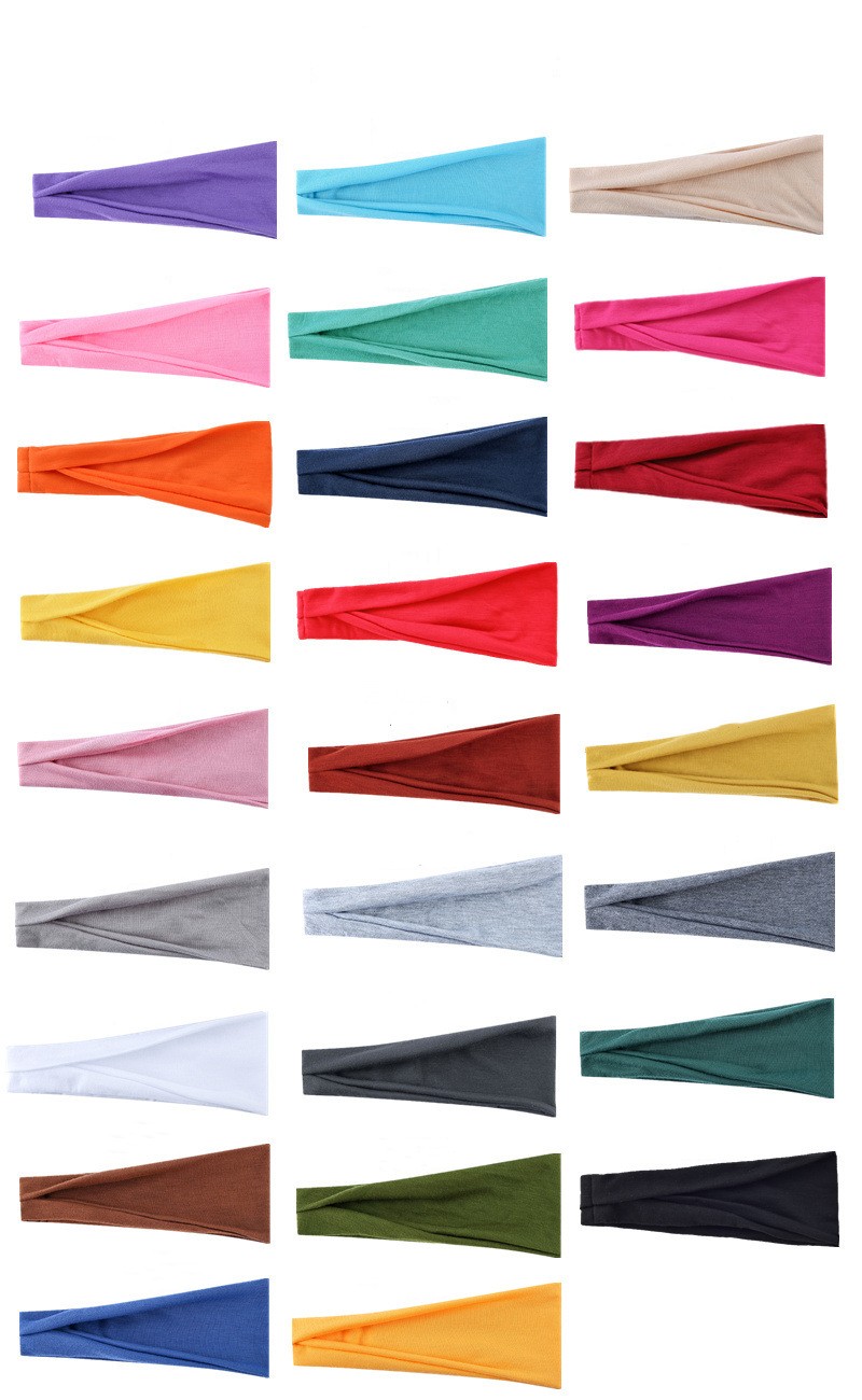 Fashion Solid Color Cloth Hair Band 1 Piece display picture 3