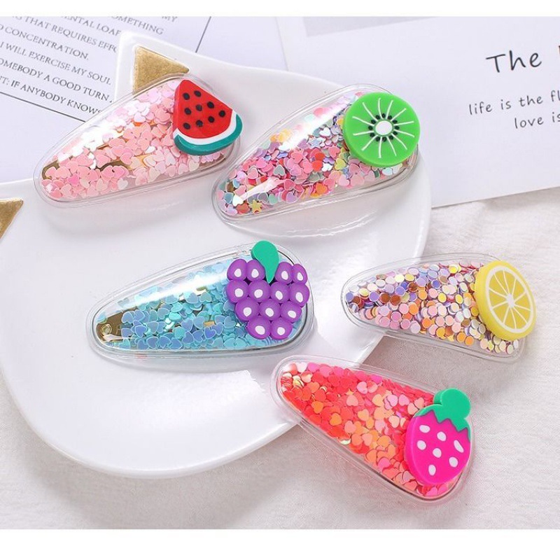 Fashion Strawberry Grape Watermelon Plastic Resin Hair Clip 1 Piece display picture 2