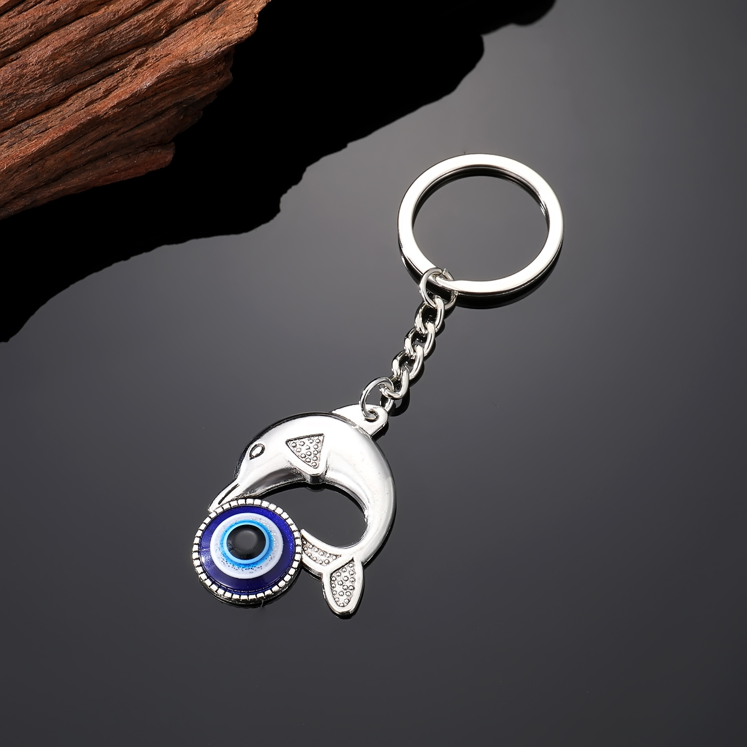 Fashion Dolphin Eye Elephant Alloy Resin Inlay Rhinestones Keychain 1 Piece display picture 2