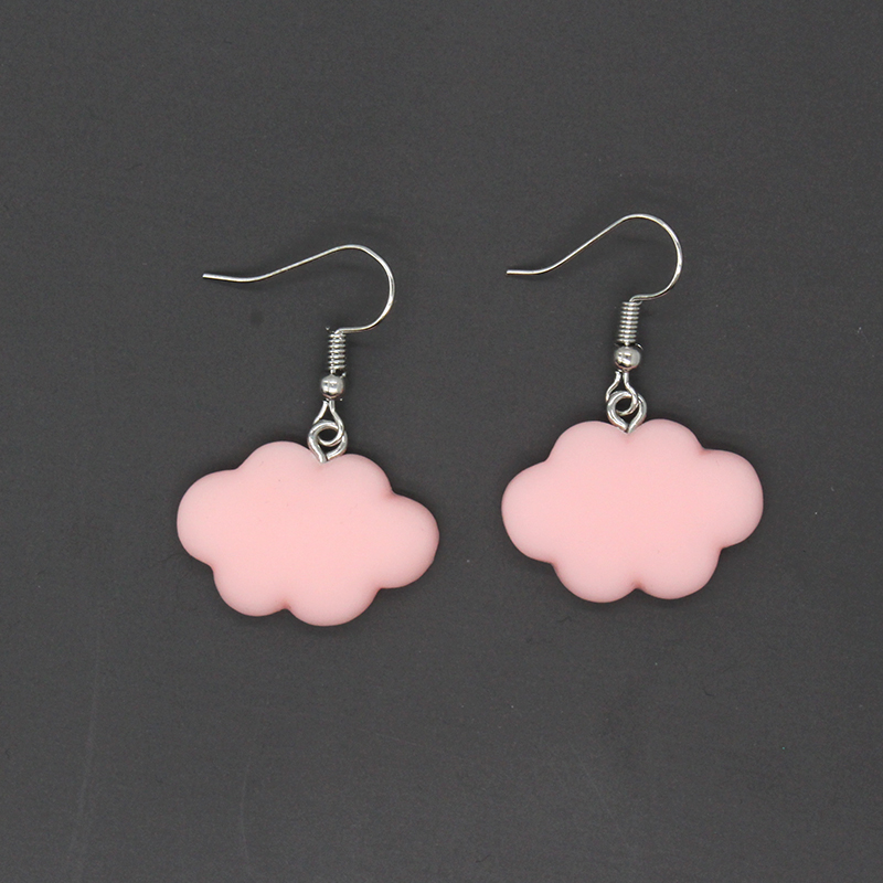 Cute Clouds Alloy Resin Women's Drop Earrings 1 Pair display picture 5