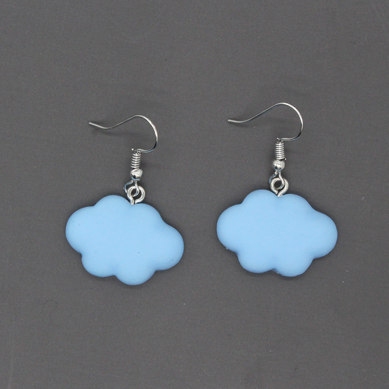 Cute Clouds Alloy Resin Women's Drop Earrings 1 Pair display picture 8
