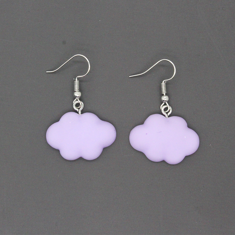Cute Clouds Alloy Resin Women's Drop Earrings 1 Pair display picture 6