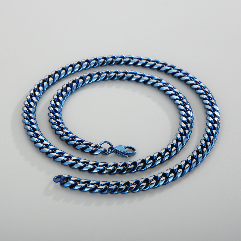 Mode Einfarbig Titan Stahl Überzug Unisex Armbänder Halskette 1 Stück display picture 6