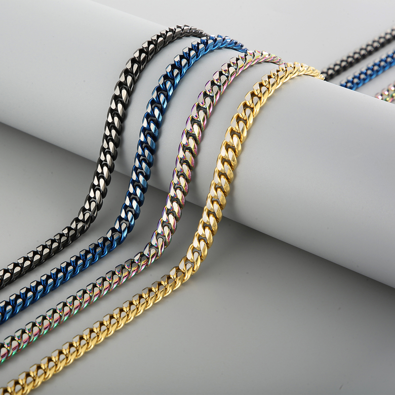 Fashion Solid Color Titanium Steel Plating Unisex Bracelets Necklace 1 Piece display picture 7