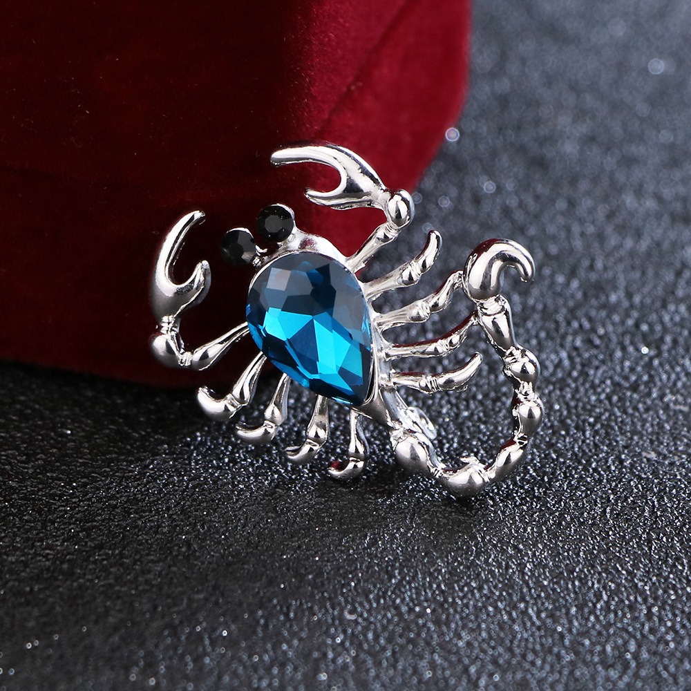 Fashion Scorpion Alloy Plating Artificial Crystal Unisex Brooches display picture 4