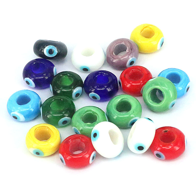 1 Piece Glass Round Eye Beads display picture 1