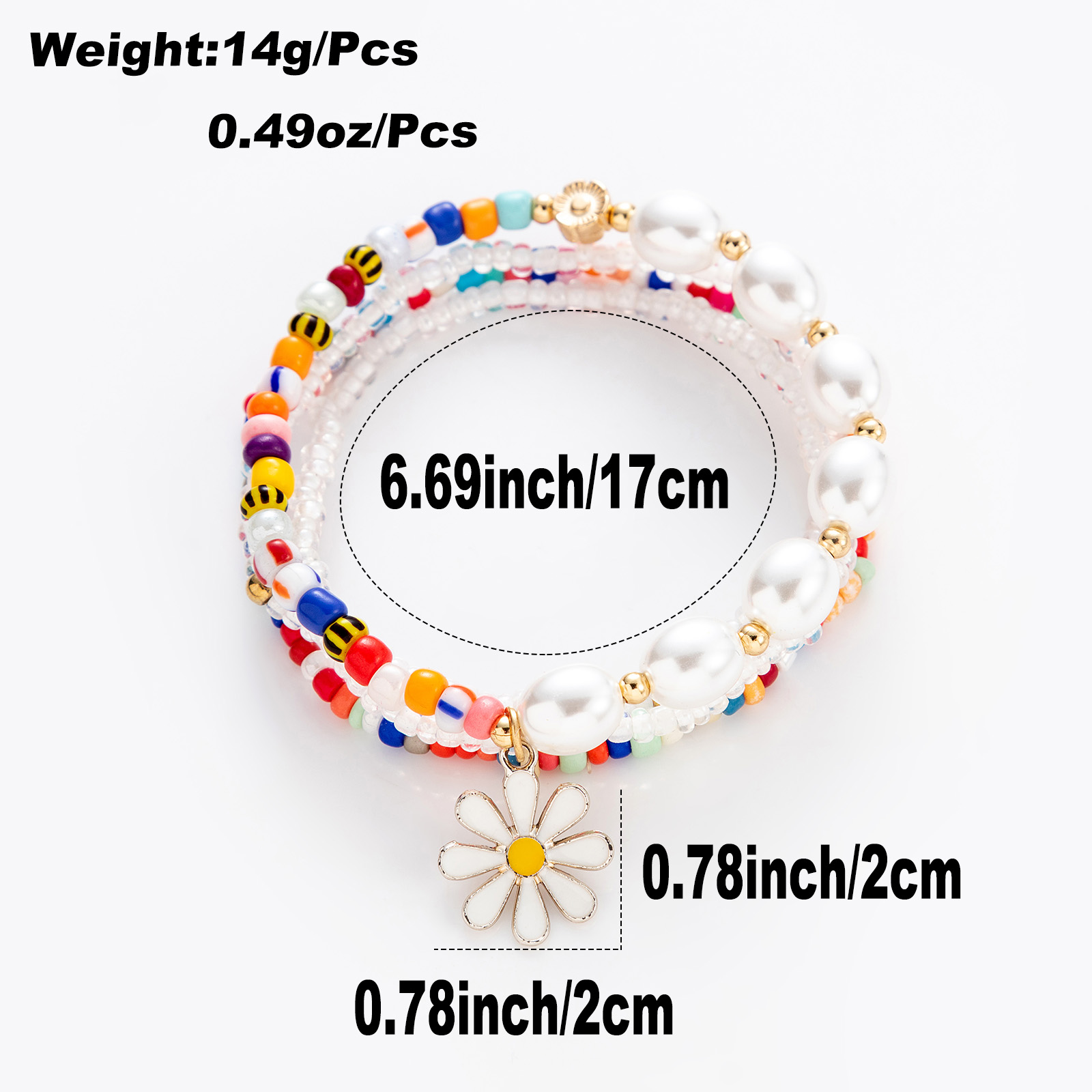 Fashion Round Beaded Artificial Crystal Handmade Tassel Women's Bracelets 1 Piece display picture 1