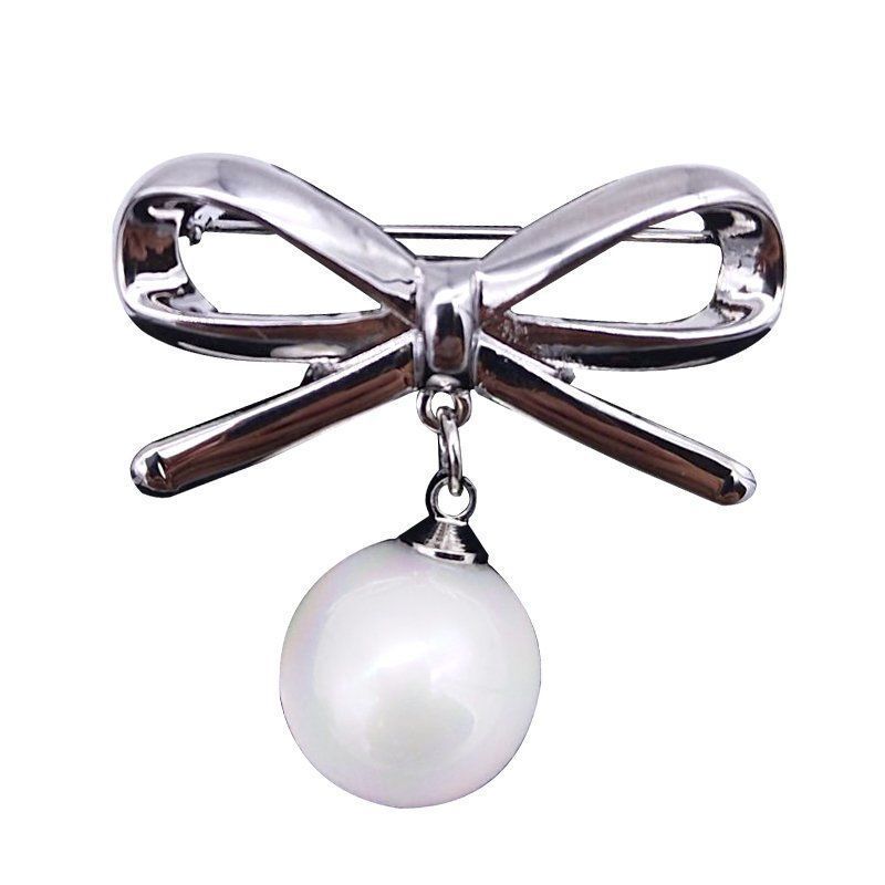 Fashion Bow Knot Alloy Inlay Pearl Women's Brooches display picture 6