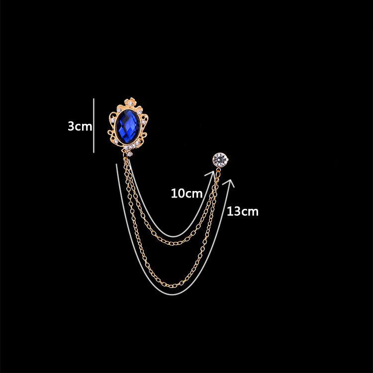 Fashion Geometric Alloy Inlay Artificial Rhinestones Unisex Brooches display picture 1