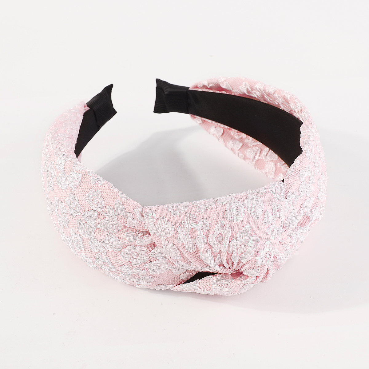 Fashion Solid Color Flower Cloth Knot Lace Hair Band 1 Piece display picture 6