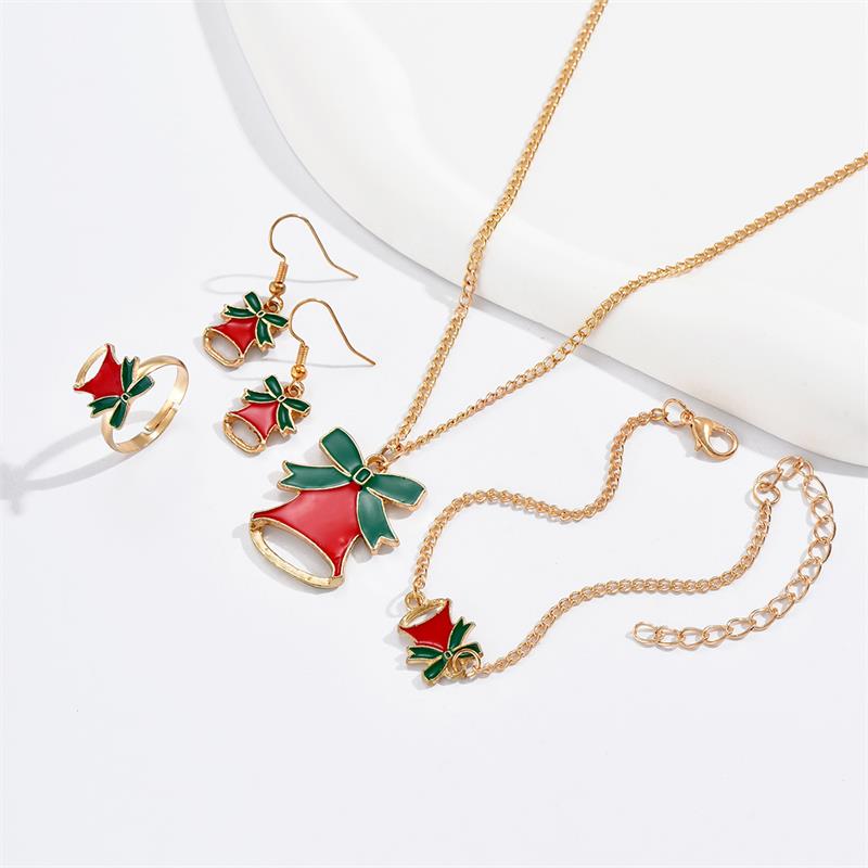 Cute Cartoon Alloy Stoving Varnish Women's Rings Earrings Necklace 1 Set display picture 23