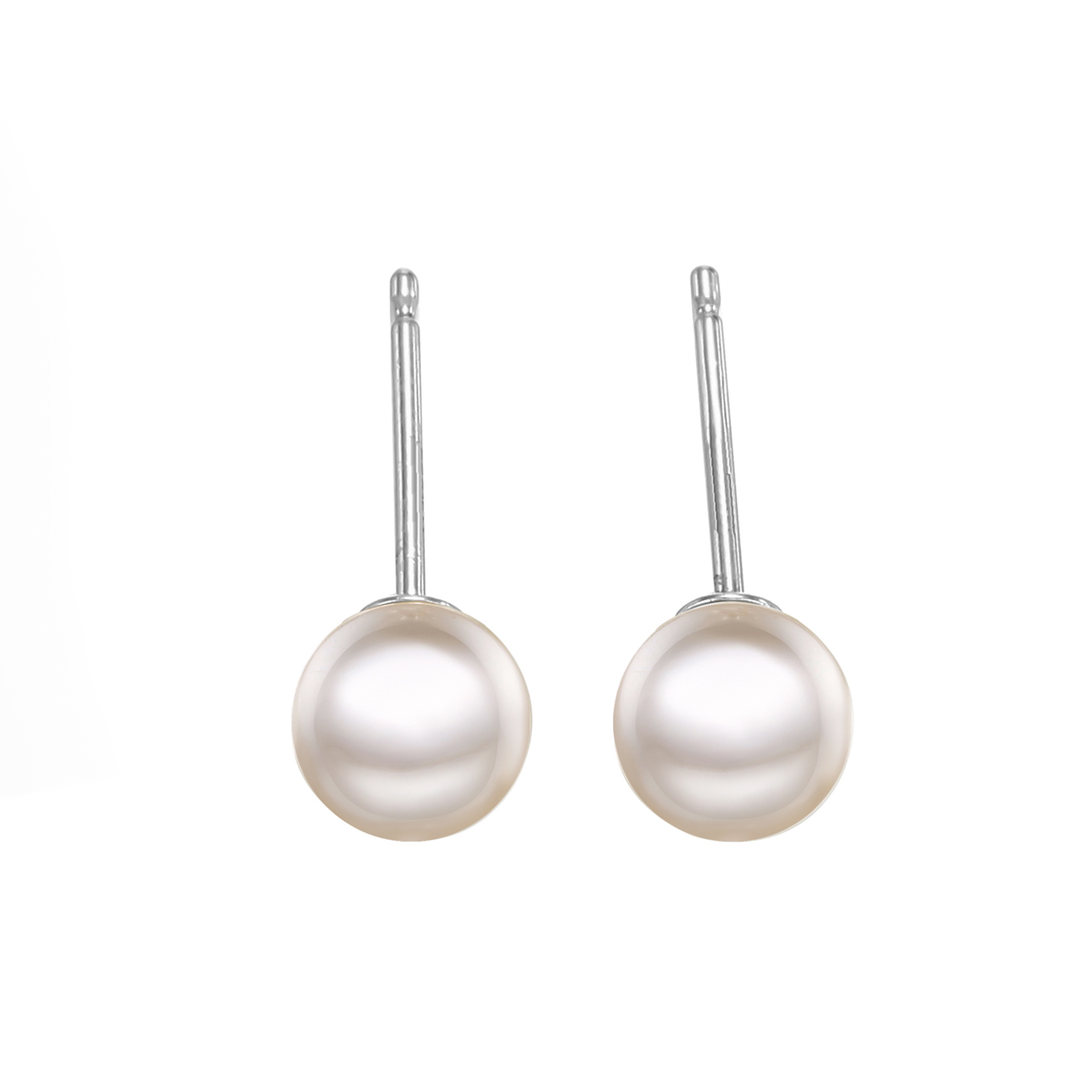 Fashion Geometric Stainless Steel Plating Artificial Pearls Ear Studs 1 Pair display picture 7