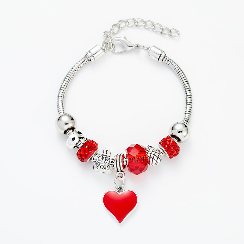 Fashion Heart Shape Alloy Plating Women's Bracelets display picture 3