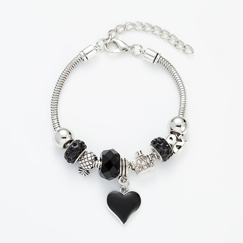 Fashion Heart Shape Alloy Plating Women's Bracelets display picture 5
