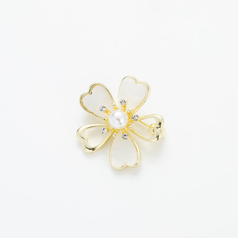 Elegant Flower Dragonfly Alloy Plating Artificial Pearls Zircon Women's Brooches display picture 5