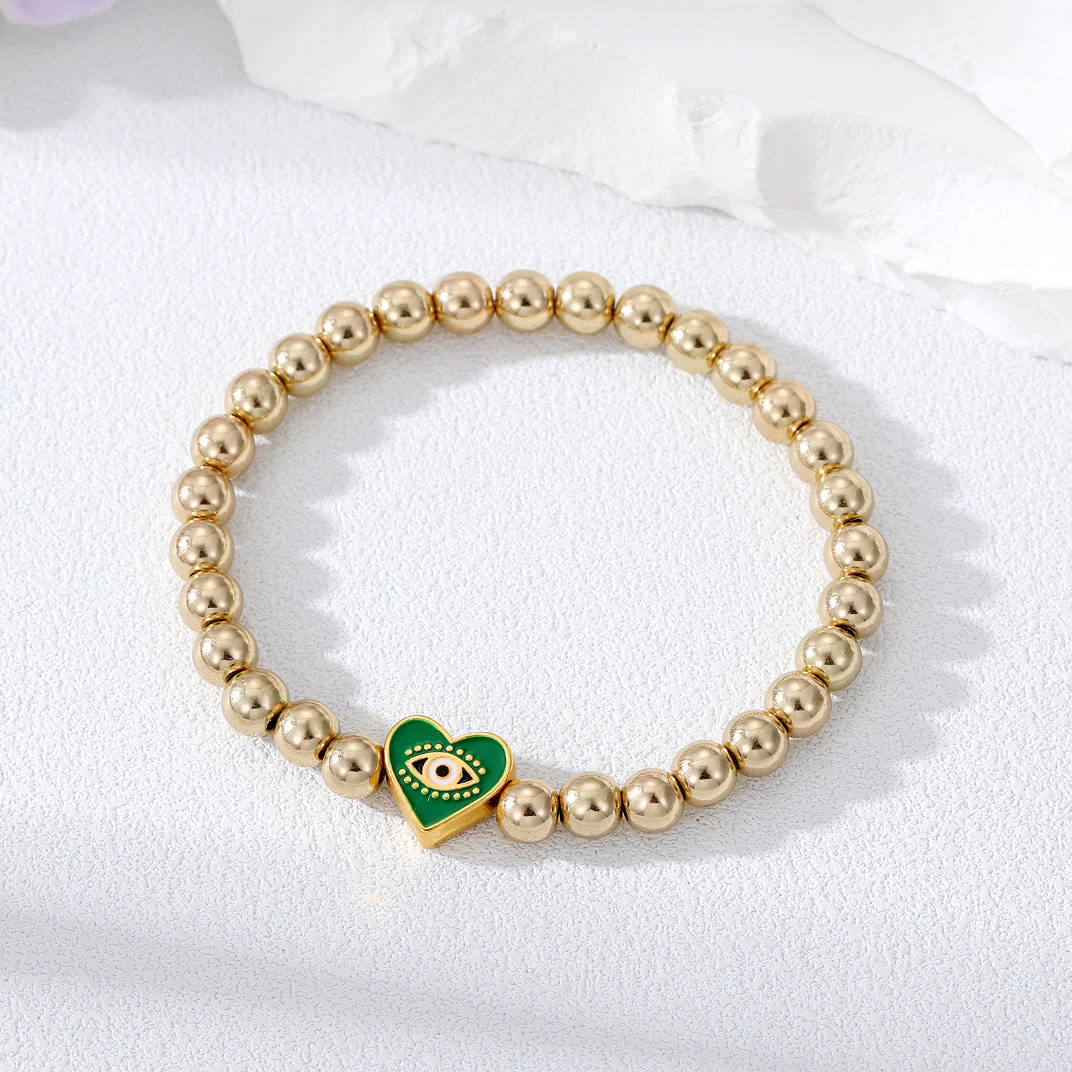 Fashion Heart Shape Alloy Beaded Women's Bracelets display picture 5
