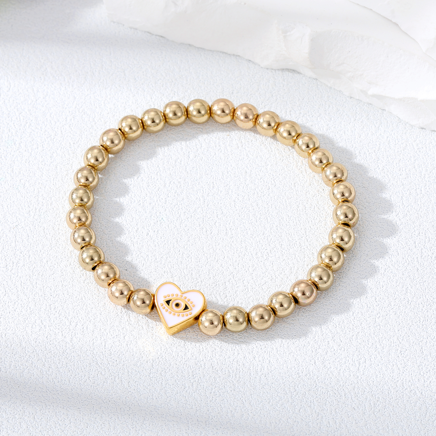 Fashion Heart Shape Alloy Beaded Women's Bracelets display picture 10