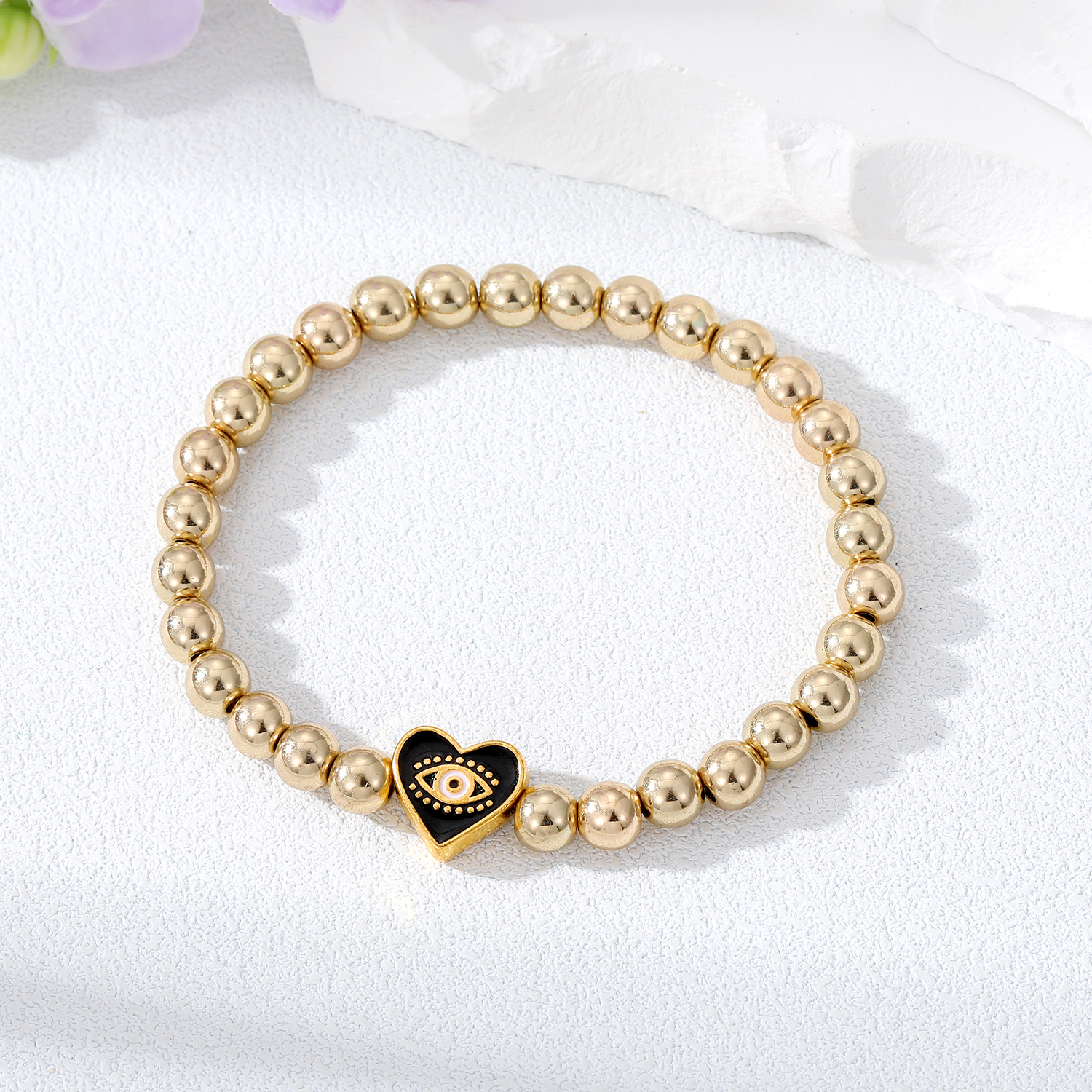 Fashion Heart Shape Alloy Beaded Women's Bracelets display picture 9