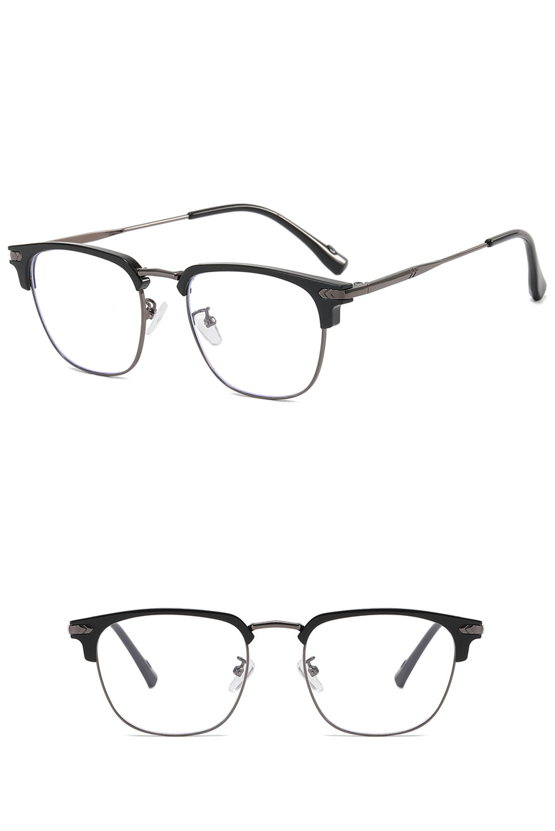 Fashion Geometric Ac Square Half Frame Optical Glasses display picture 4