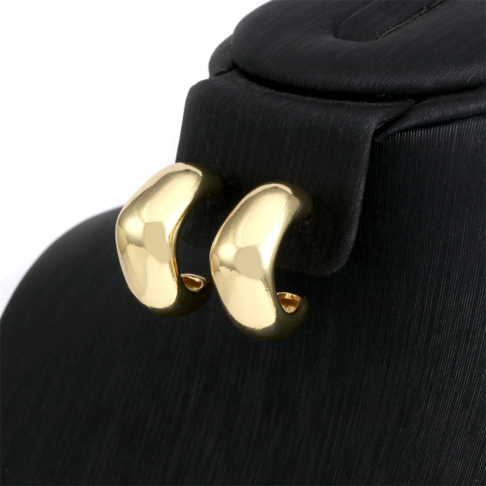 Fashion Irregular Copper Gold Plated Ear Studs 1 Pair display picture 6
