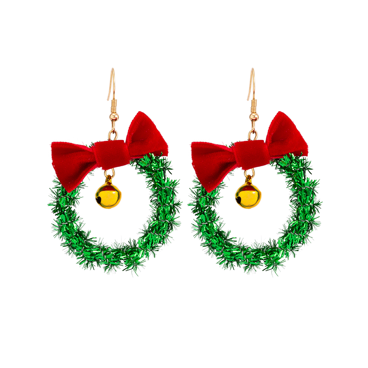 Fashion Christmas Tree Snowflake Elk Alloy Beaded Enamel Inlay Rhinestones Pearl Women's Drop Earrings 1 Pair display picture 39