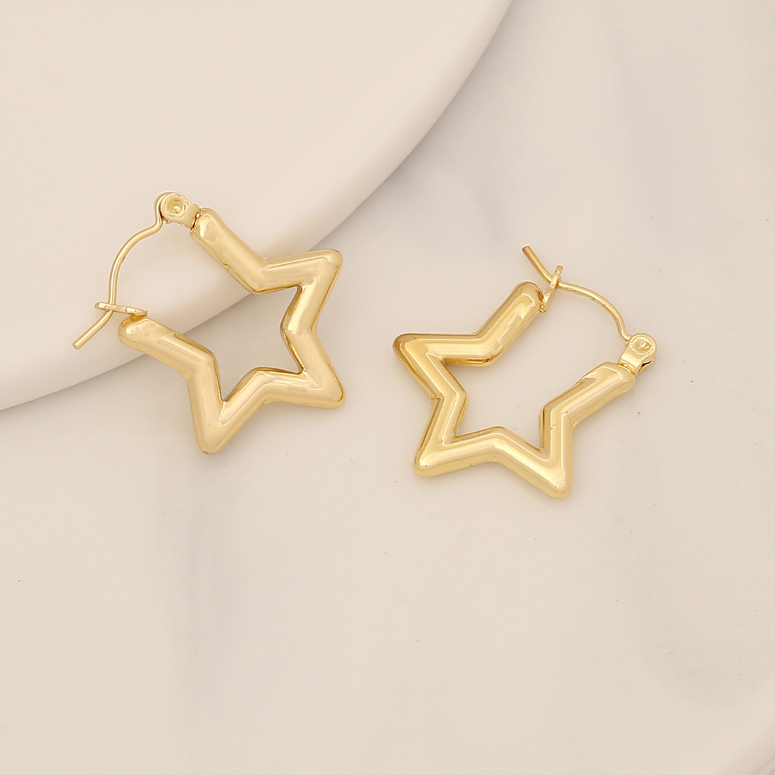 Star Heart Shape Gold Plated display picture 12