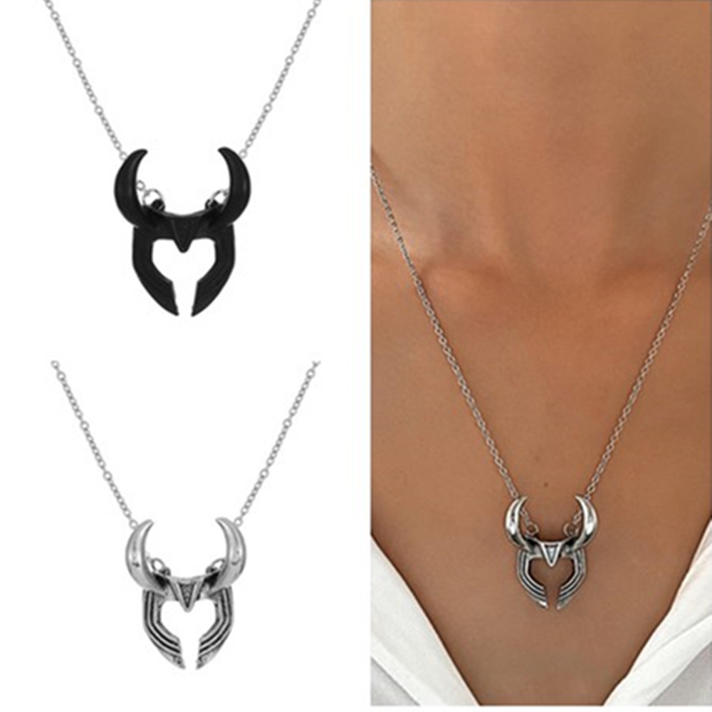 Vintage Style Bull Head Alloy Plating Unisex Pendant Necklace display picture 2