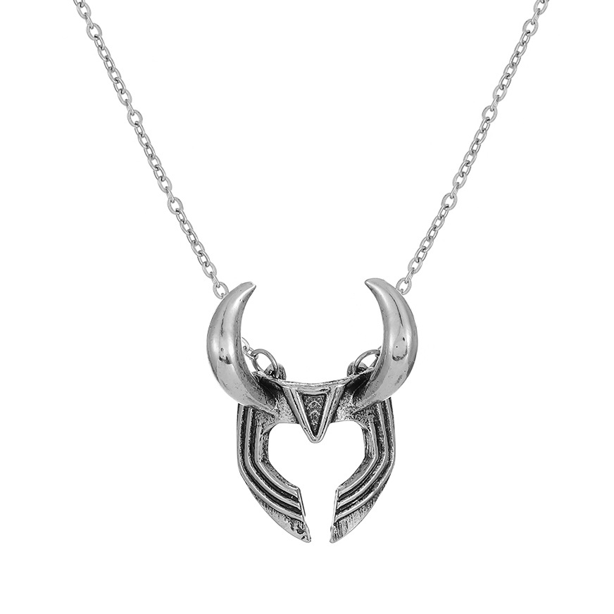 Vintage Style Bull Head Alloy Plating Unisex Pendant Necklace display picture 3
