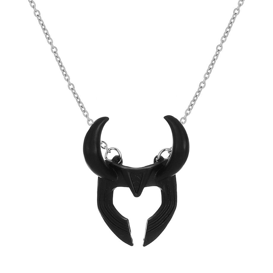 Vintage Style Bull Head Alloy Plating Unisex Pendant Necklace display picture 4