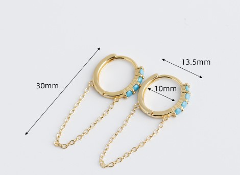 Mode Rond Argent Sterling Incruster Zircon Boucles D'oreilles 1 Paire display picture 6