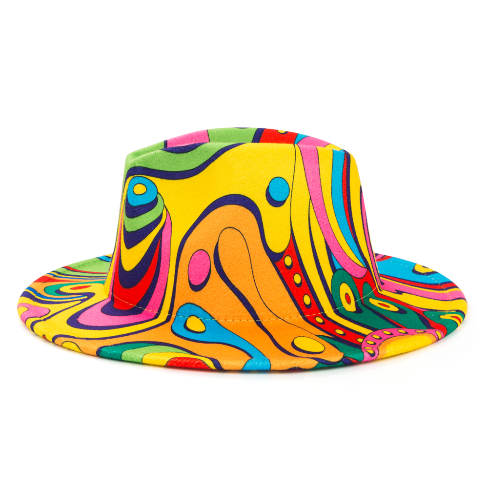 Unisex Fashion Printing Big Eaves Cloche Hat display picture 7