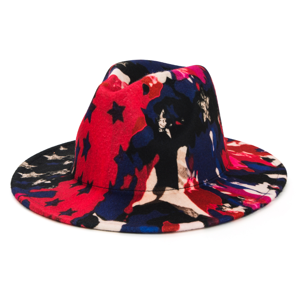 Unisex Fashion Printing Big Eaves Cloche Hat display picture 9