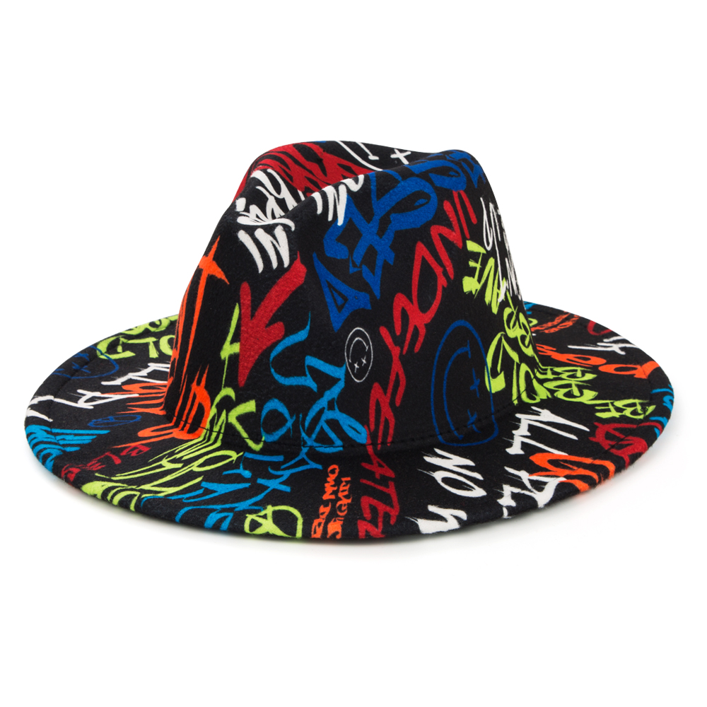 Unisex Fashion Printing Big Eaves Cloche Hat display picture 5