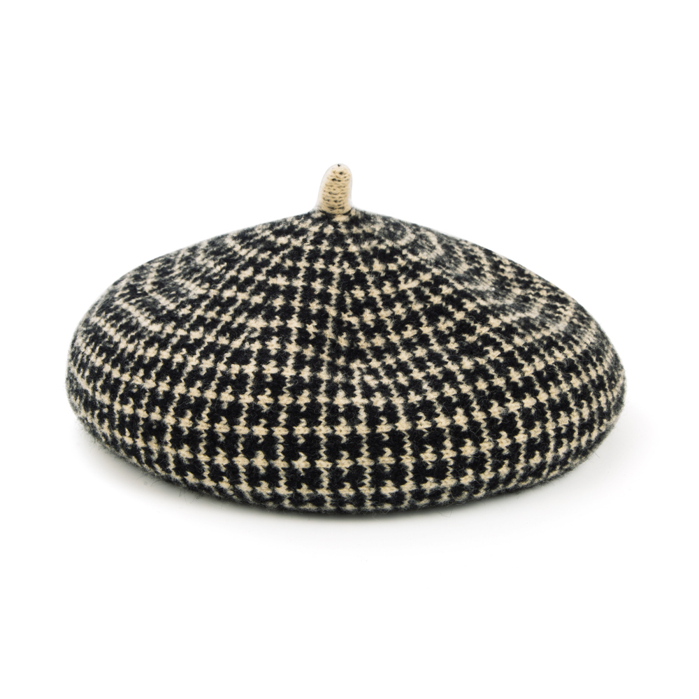 Women's Fashion Plaid Eaveless Beret Hat display picture 6