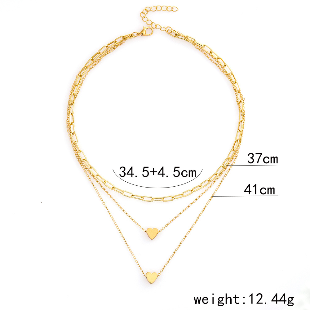 Elegant Heart Shape Butterfly Alloy Plating Artificial Pearls Women's Layered Necklaces 1 Piece display picture 10