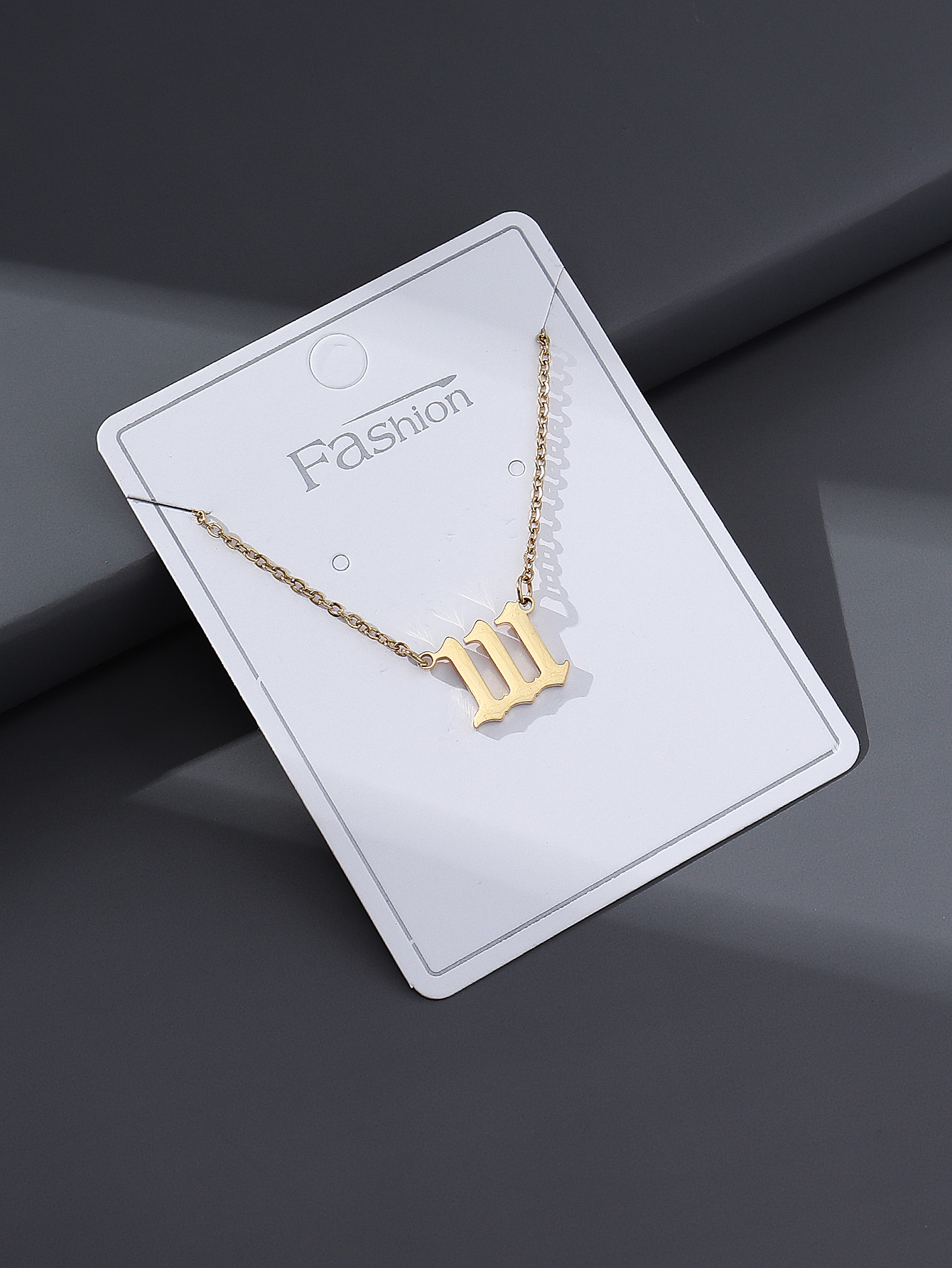 Fashion Number Stainless Steel Plating Pendant Necklace 1 Piece display picture 1