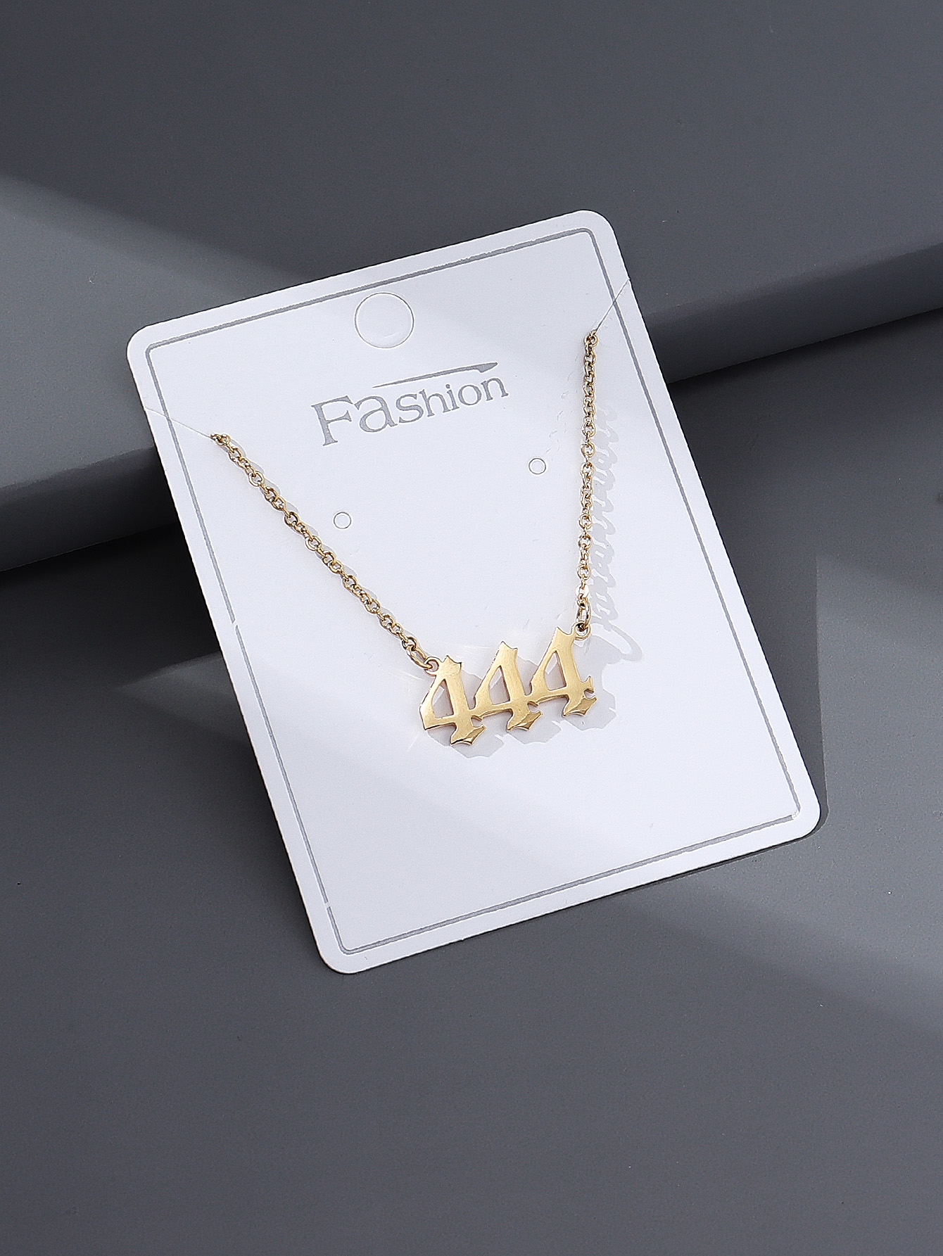 Fashion Number Stainless Steel Plating Pendant Necklace 1 Piece display picture 10