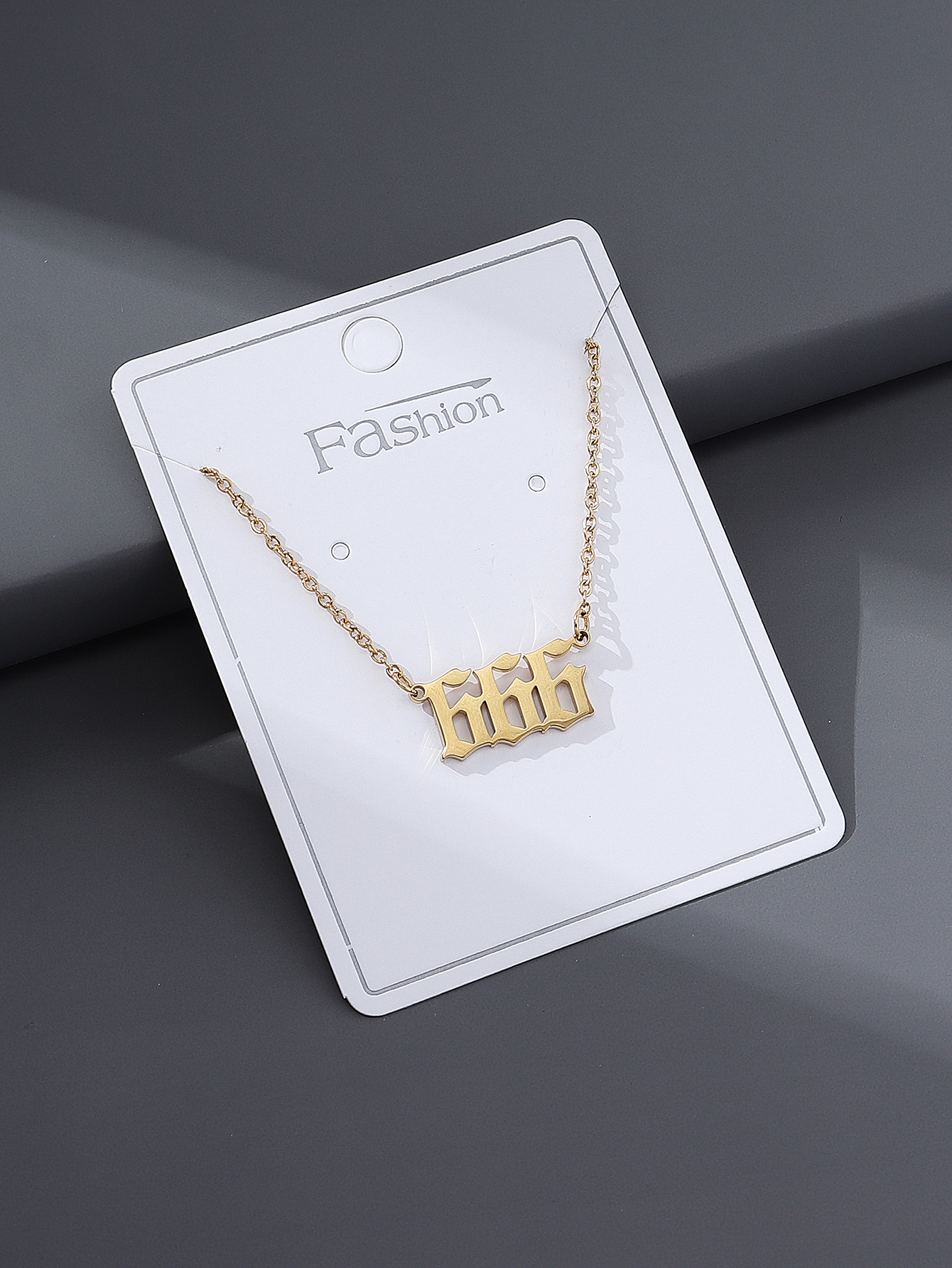 Fashion Number Stainless Steel Plating Pendant Necklace 1 Piece display picture 16